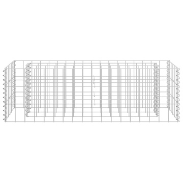 Strat înălțat gabion, 90 x 30 x 30 cm, oțel galvanizat - Img 4