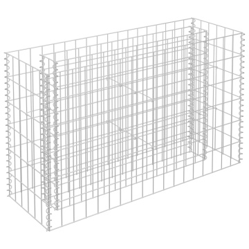 Strat înălțat gabion, 90 x 30 x 60 cm, oțel galvanizat - Img 2