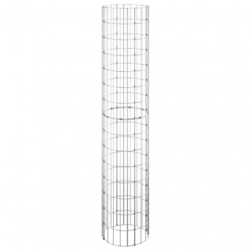 Strat înălțat gabion, Ø30x150 cm, oțel galvanizat, circular - Img 2
