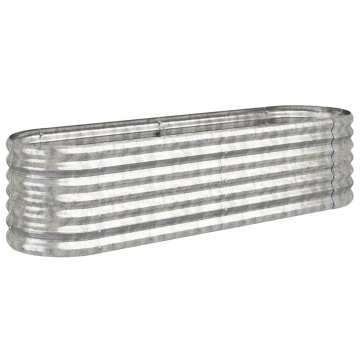 Strat înălțat grădină 152x40x36 cm oțel vopsit electrostatic - Img 2