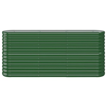Strat înălțat grădină 152x40x68 cm oțel vopsit electrostatic - Img 3