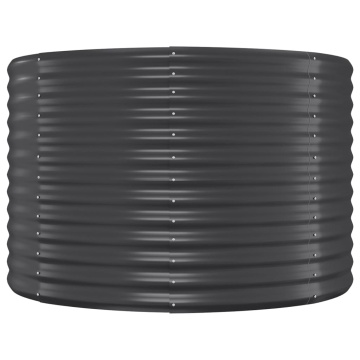 Strat înălțat grădină 175x100x68 cm oțel vopsit electrostatic - Img 4