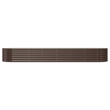 Strat înălțat grădină 296x80x36 cm oțel vopsit electrostatic - Img 3