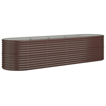 Strat înălțat grădină 296x80x68 cm oțel vopsit electrostatic - Img 2