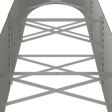Strat înălțat grădină 296x80x68 cm oțel vopsit electrostatic - Img 6
