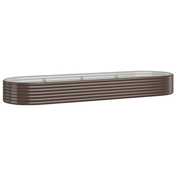 Strat înălțat grădină 322x100x36 cm oțel vopsit electrostatic - Img 2