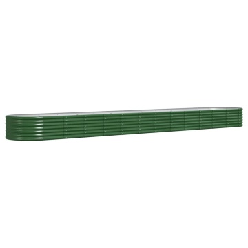 Strat înălțat grădină 512x80x36 cm oțel vopsit electrostatic - Img 2