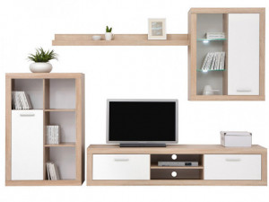 Sunset Mobila Sufragerie De Perete Sonom Oak/White - Img 2