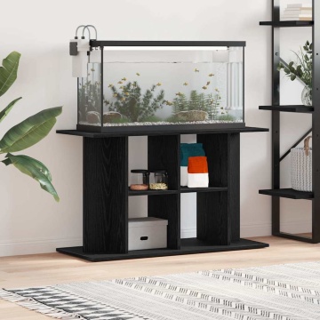 Suport acvariu Stejar negru 100x40x60 cm Lemn prelucrat - Img 1