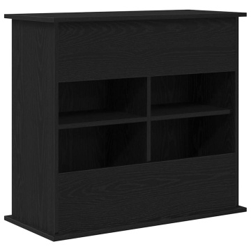 Suport acvariu Stejar negru 81x36x73 cm Lemn prelucrat - Img 7