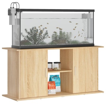 Suport acvariu, stejar sonoma, 121x41x58 cm, lemn prelucrat - Img 3