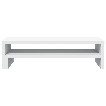 Suport de monitor, alb, 54x22x15 cm, lemn prelucrat - Img 4