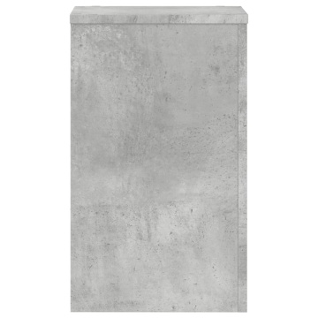 Suport de plante, 2 buc., gri beton, 30x30x50 cm lemn prelucrat - Img 5
