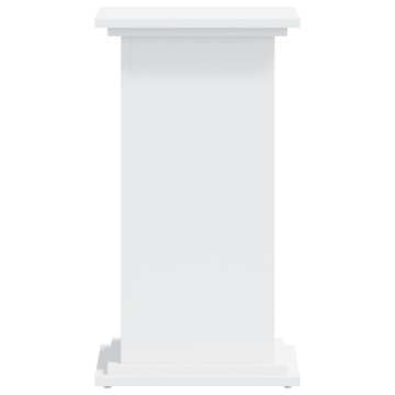 Suport de plante, alb, 33x33x60 cm, lemn prelucrat - Img 8