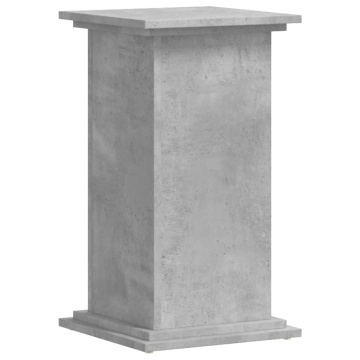 Suport de plante, gri beton, 33x33x60 cm, lemn prelucrat - Img 5