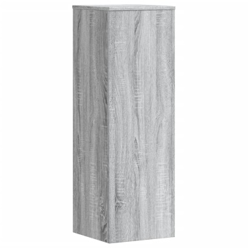 Suport de plante, sonoma gri, 33x33x100 cm, lemn prelucrat - Img 5