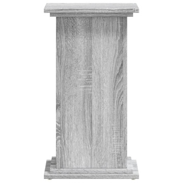 Suport de plante, sonoma gri, 33x33x60 cm, lemn prelucrat - Img 4