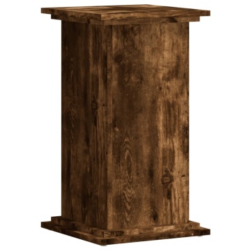 Suport de plante, stejar fumuriu, 33x33x60 cm, lemn prelucrat - Img 2