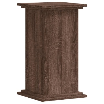 Suport de plante, stejar maro, 33x33x60 cm, lemn prelucrat - Img 2