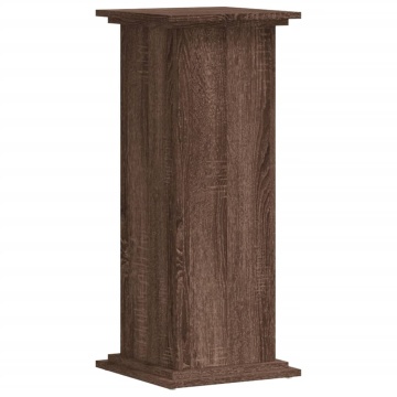 Suport de plante, stejar maro, 33x33x80 cm, lemn prelucrat - Img 2