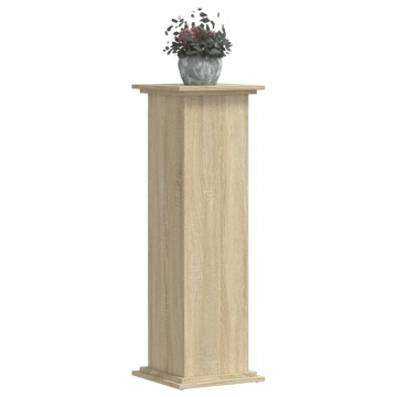 Suport de plante, stejar sonoma, 33x33x100 cm, lemn prelucrat - Img 3
