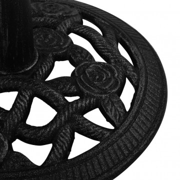 Suport de umbrelă, negru, 40x40x32 cm, fontă - Img 5