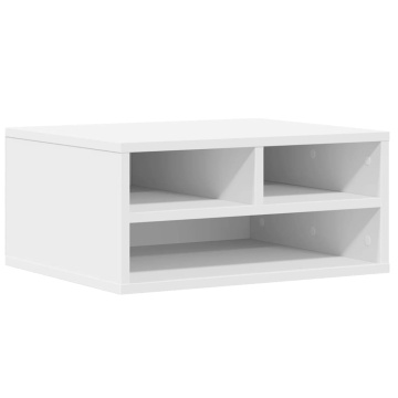 Suport imprimantă, alb, 49x40x22,5 cm, lemn prelucrat - Img 2