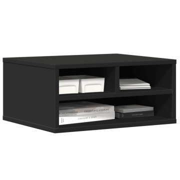 Suport imprimantă, negru, 49x40x22,5 cm, lemn prelucrat - Img 4