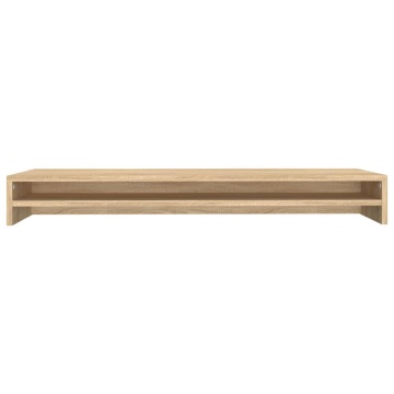 Suport monitor, stejar Sonoma, 100 x 24 x 13 cm, lemn prelucrat - Img 4