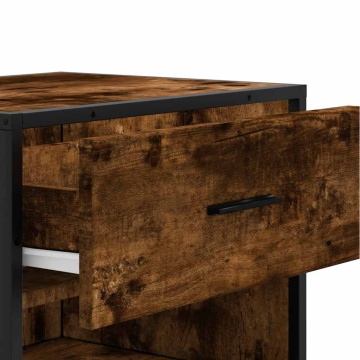 Suport pantofi Stejar afumat 48x38x97,5 cm Lemn prelucrat - Img 7