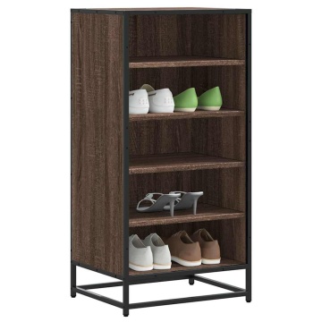 Suport pantofi Stejar maro 48x38x97,5 cm Lemn prelucrat - Img 1