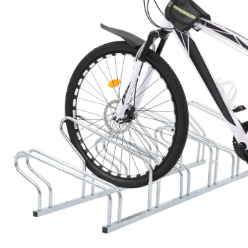 Suport pentru 6 biciclete de sine stătător, oțel galvanizat - Img 2