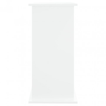 Suport pentru acvariu, alb, 81x36x73 cm, lemn prelucrat - Img 6
