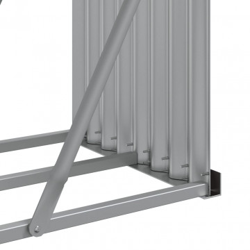 Suport pentru bușteni verde 234x45x100 cm oțel galvanizat - Img 7