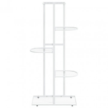Suport pentru flori cu 5 niveluri, alb, 43x22x98 cm, metal - Img 3
