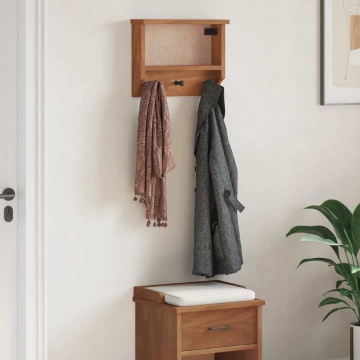 Suport pentru haine SANDNES 45x12x35 cm, lemn masiv de pin - Img 3
