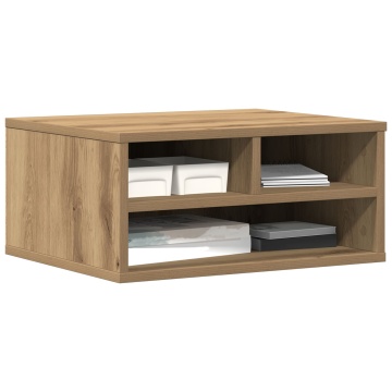 Suport pentru imprimantă Stejar Afumat 49x40x22.5 cm Lemn prelucrat - Img 3