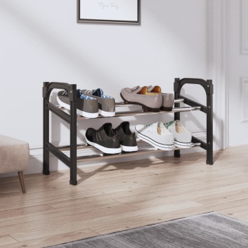 Suport pentru pantofi extensibil cu 2 rafturi, 119x24x37 cm - Img 1