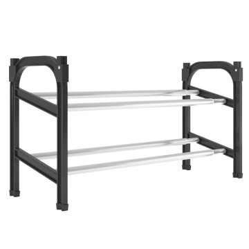 Suport pentru pantofi extensibil cu 2 rafturi, 119x24x37 cm - Img 2