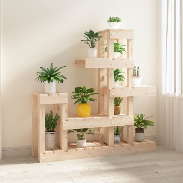 Suport pentru plante, 92x25x97 cm, lemn masiv de pin - Img 3