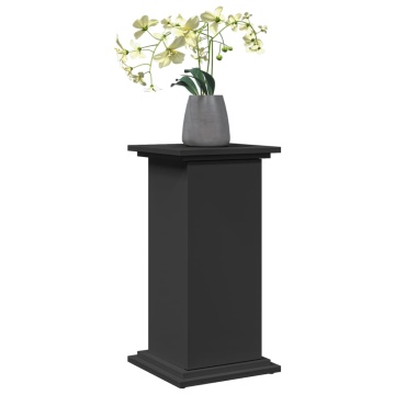 Suport prezentare cu depozitare negru 31x30x60cm lemn prelucrat - Img 3