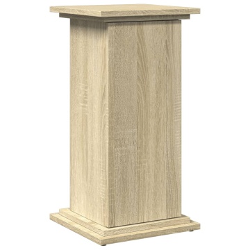Suport prezentare cu depozitare sonoma stejar 31x30x60 cm lemn - Img 2