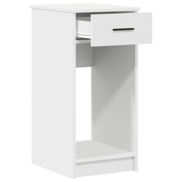 Suport turn pentru computer cu sertar alb 35x45x77 cm - Img 4