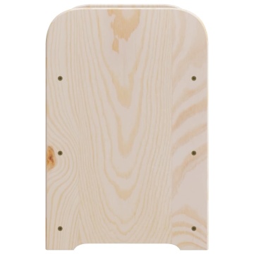 Suport vinuri cu raft superior, 43x25x37 cm, lemn masiv de pin - Img 5