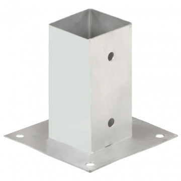 Suporți stâlp, 4 buc., metal galvanizat, 71 mm - Img 2