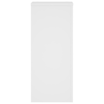 Suporturi de plante, 2 buc., alb, 30x30x70 cm, lemn prelucrat - Img 8