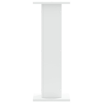 Suporturi de plante, 2 buc., alb, 30x30x80 cm, lemn prelucrat - Img 4