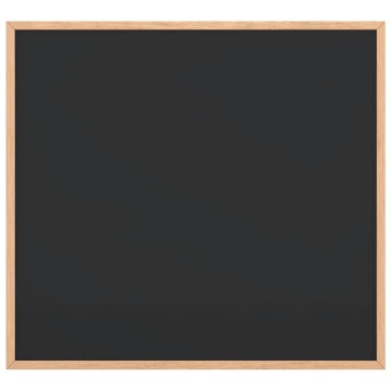 Tablă cu cadru din lemn masiv de pin negru 60x55 cm - Img 3