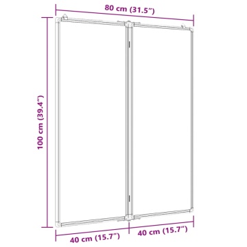Tablă magnetică pliabilă, alb, 80x100x1,7 cm, aluminiu - Img 6
