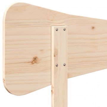 Tăblie de pat, 135 cm, lemn masiv de pin - Img 6